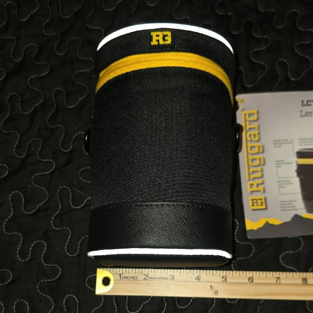 Ruggard Black and Yellow Lens Case